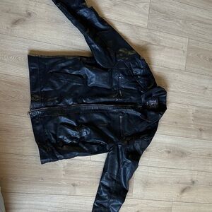 Bleu Grandeur Men's Black Polyester Jacket